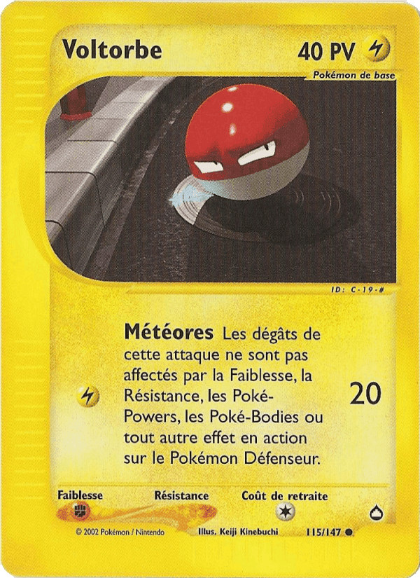 Voltorbe, carta 115 di Aquapolis