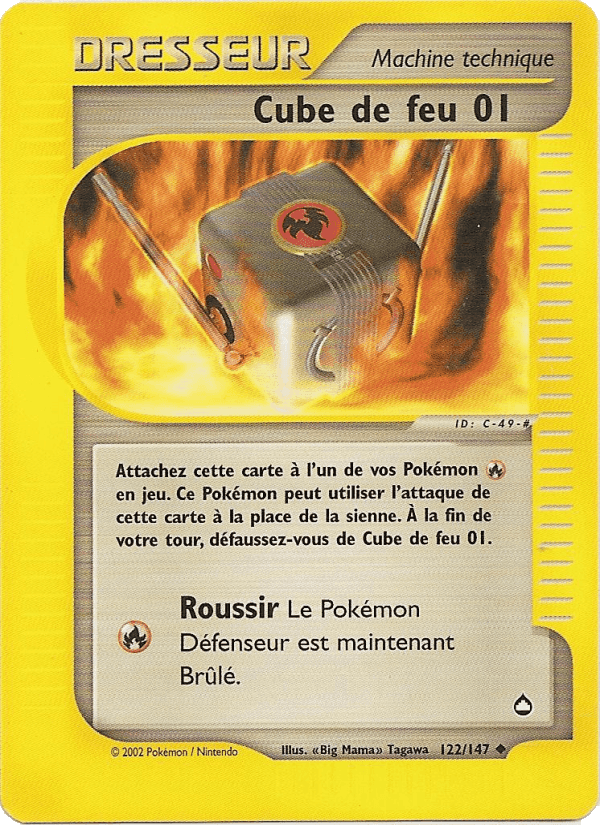 Cube de feu 01, carte 122 de Aquapolis