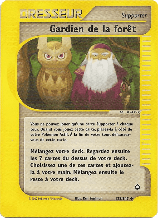 Gardien de la forêt, card 123 from Aquapolis