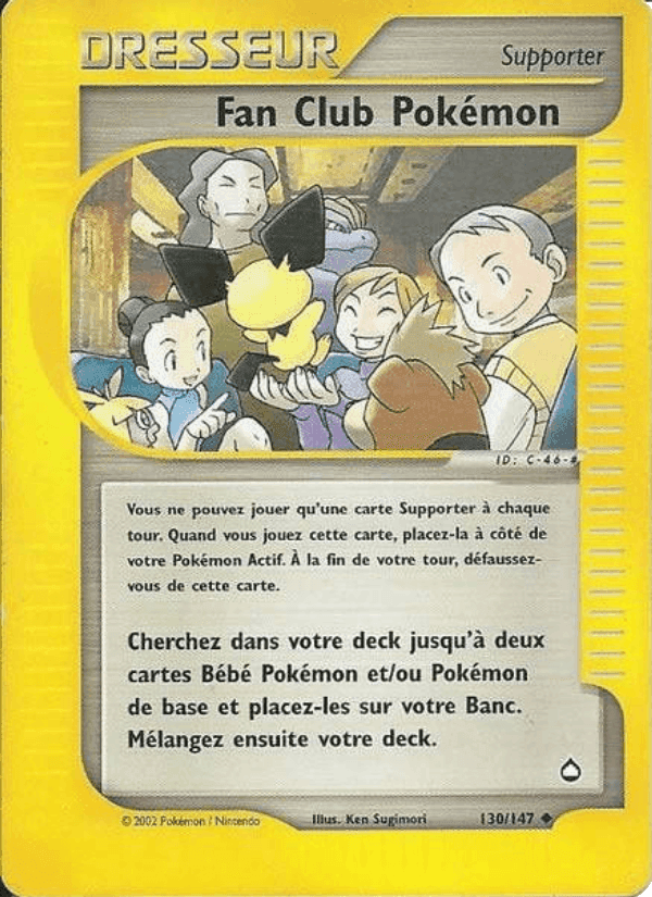 Fan Club Pokémon, carte 130 de Aquapolis