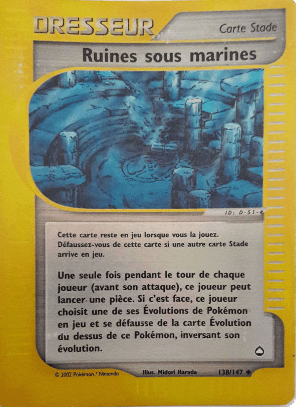 Ruines sous marines, carte 138 de Aquapolis
