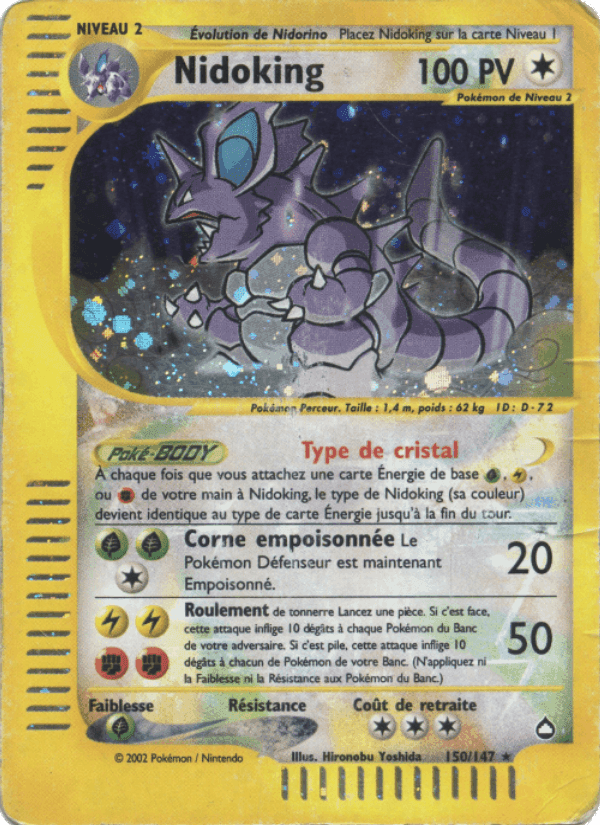 Nidoking, carta 150 di Aquapolis