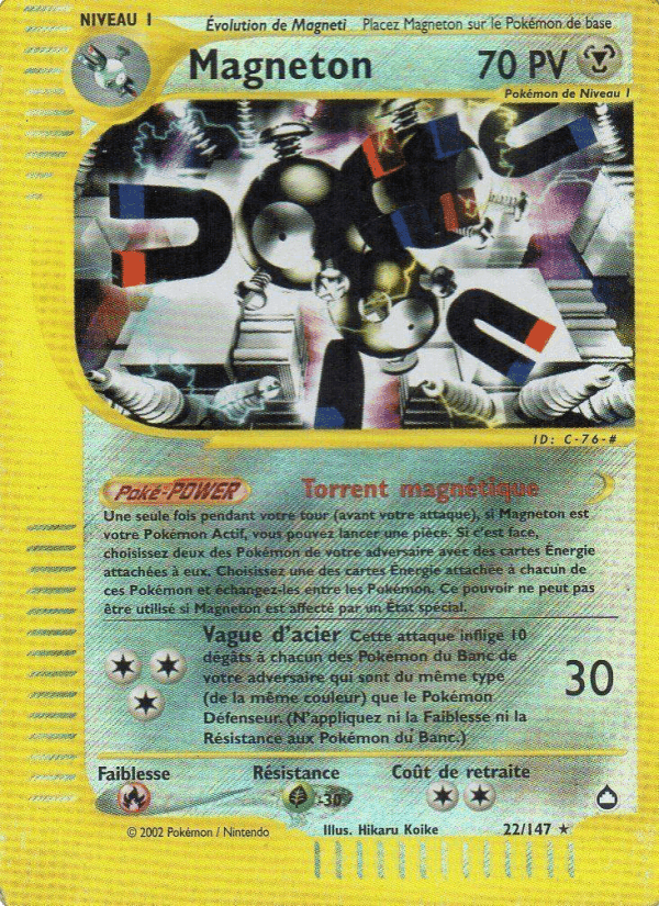 Magnéton, carta 22 di Aquapolis