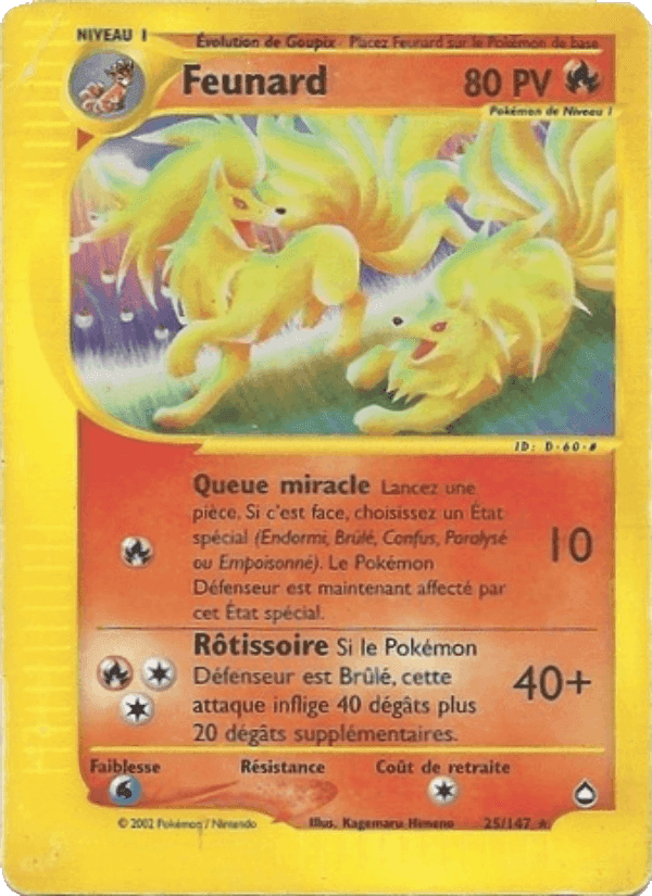 Feunard, carte 25 de Aquapolis
