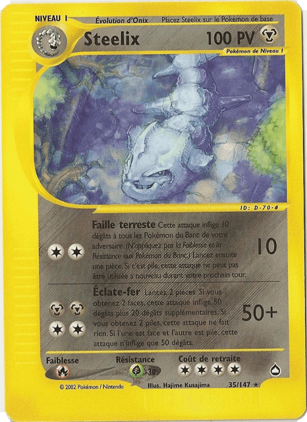 Steelix, carta 35 di Aquapolis