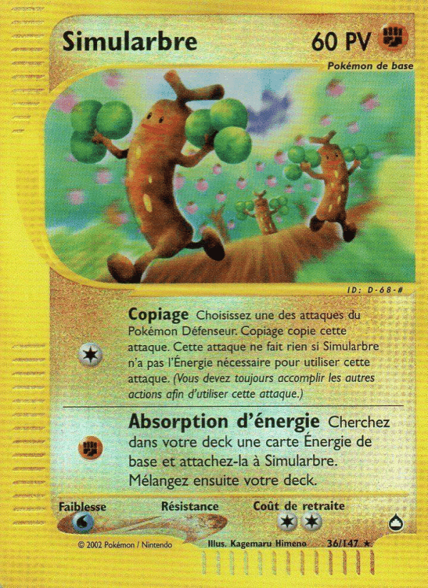 Simularbre, carta 36 di Aquapolis