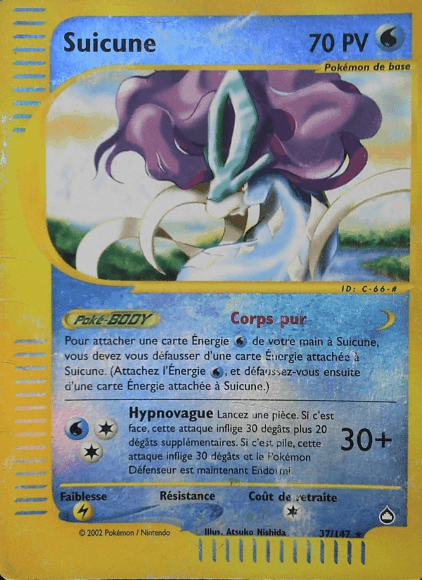 Suicune, carta 37 de Aquapolis