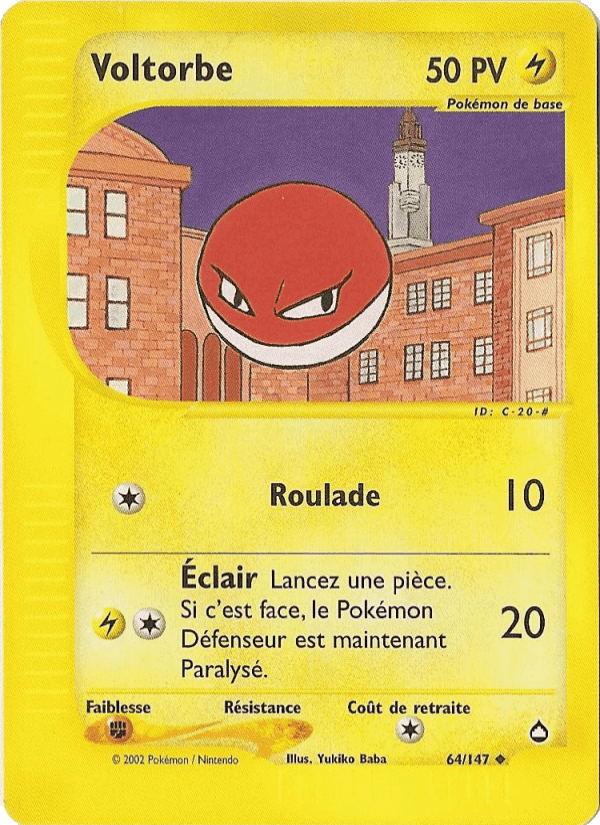 Voltorbe, carte 64 de Aquapolis