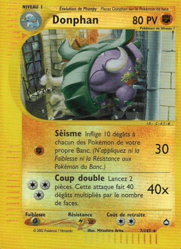 Donphan, carta 7 de Aquapolis