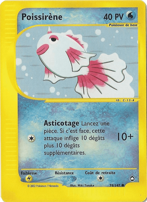 Poissirène, card 78 from Aquapolis