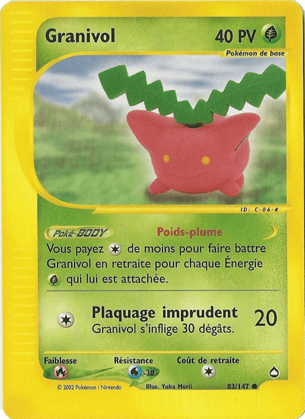 Granivol, carte 83 de Aquapolis