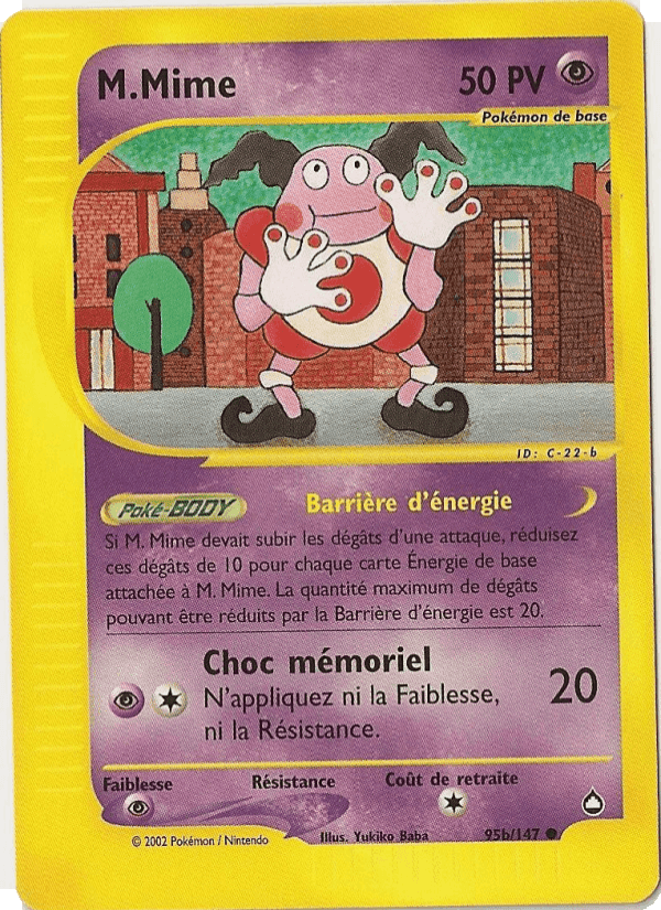 M.Mime, carte 95b de Aquapolis