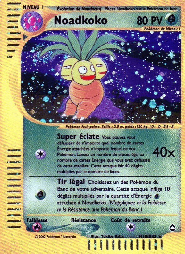 Noadkoko, carte H10 de Aquapolis