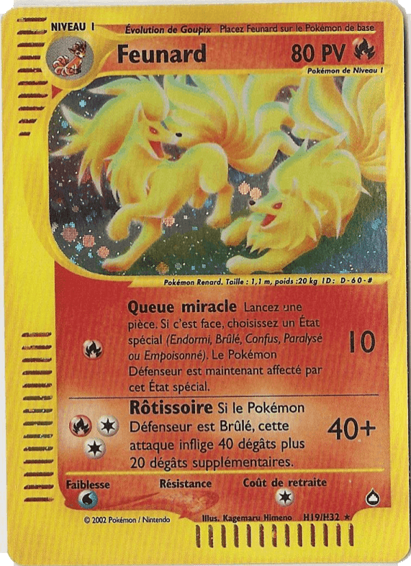 Feunard, card H19 from Aquapolis