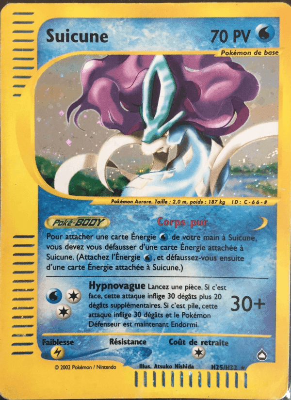 Suicune, carte H25 de Aquapolis