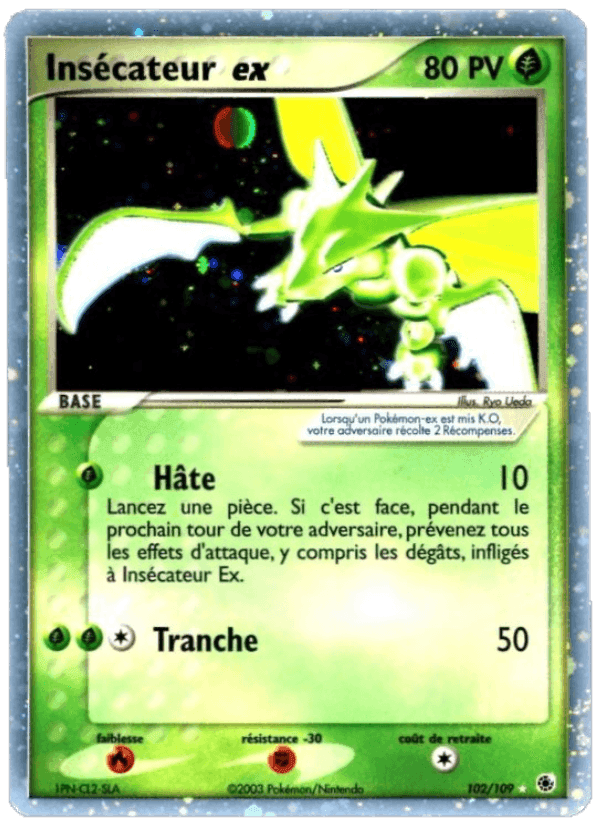 Insécateur ex, card 102 from EX Rubis & Saphir