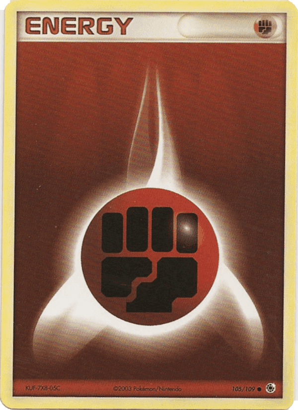 Énergie Combat, carte 105 de EX Rubis & Saphir
