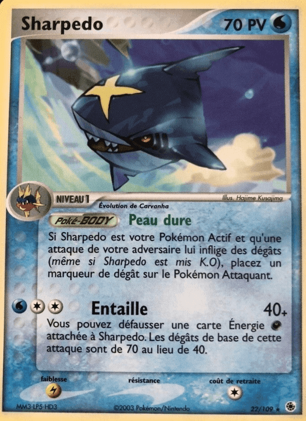 Sharpedo, carte 22 de EX Rubis & Saphir