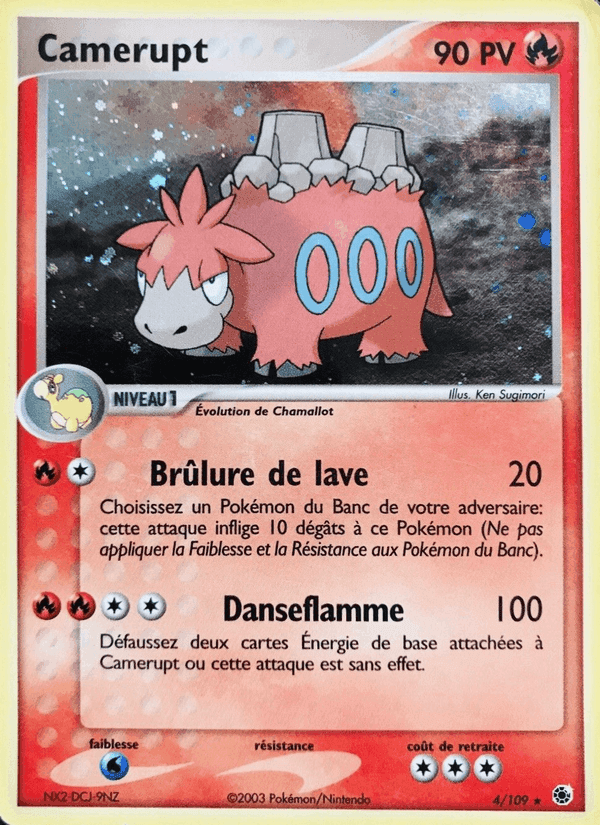 Camérupt, carte 4 de EX Rubis & Saphir