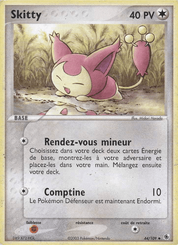 Skitty, carta 44 de EX Rubis & Saphir