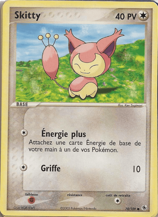 Skitty, carte 70 de EX Rubis & Saphir