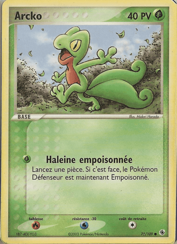 Arcko, carte 75 de EX Rubis & Saphir