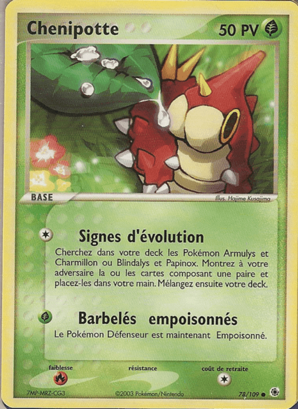 Chenipotte, carte 78 de EX Rubis & Saphir