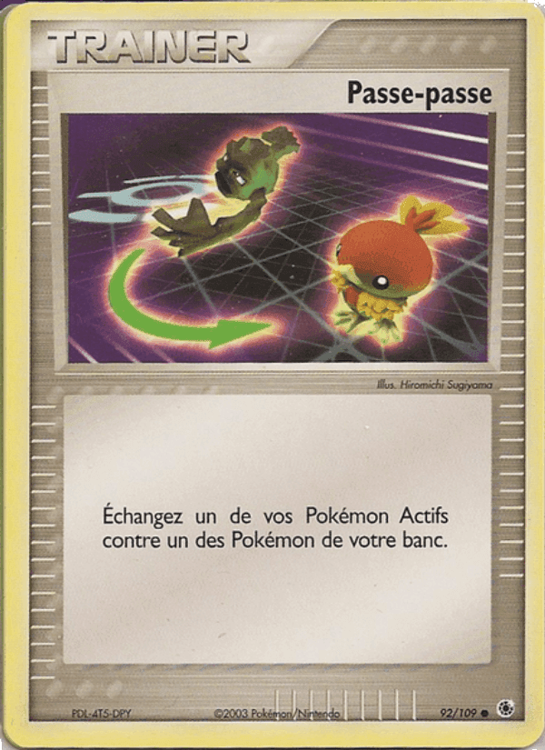 Passe-passe, carta 92 de EX Rubis & Saphir