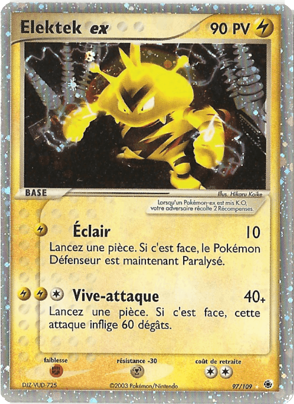 Elektek ex, carta 97 di EX Rubis & Saphir
