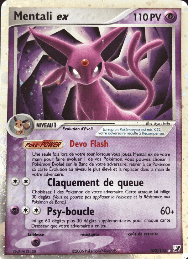 Mentali ex, card 102 from EX Forces Cachées