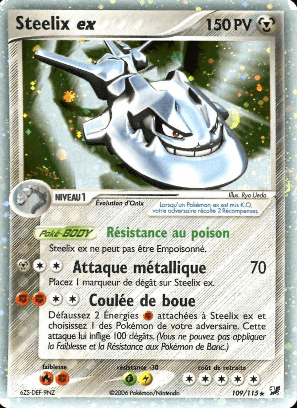 Steelix ex, card 109 from EX Forces Cachées