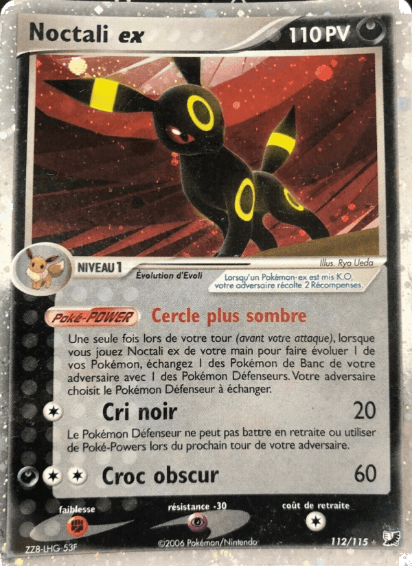 Noctali ex, card 112 from EX Forces Cachées