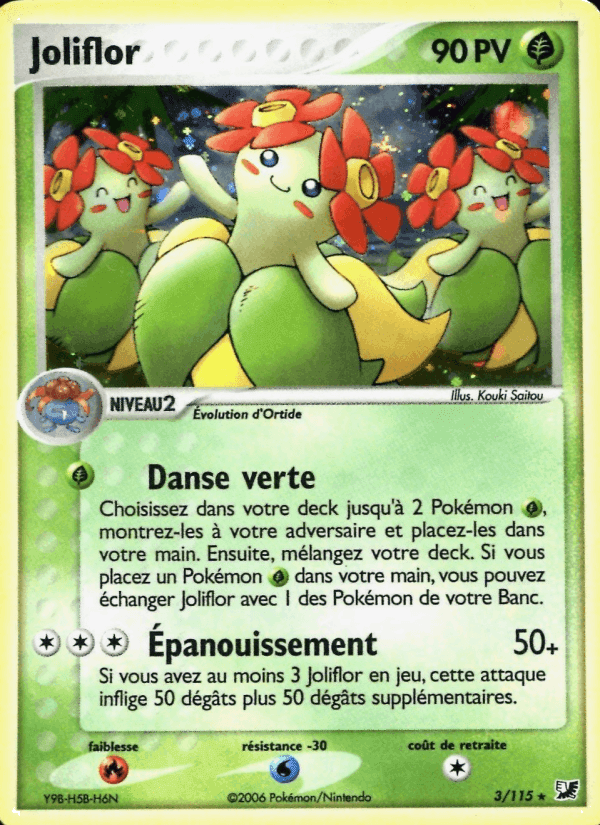 Joliflor, carta 3 de EX Forces Cachées