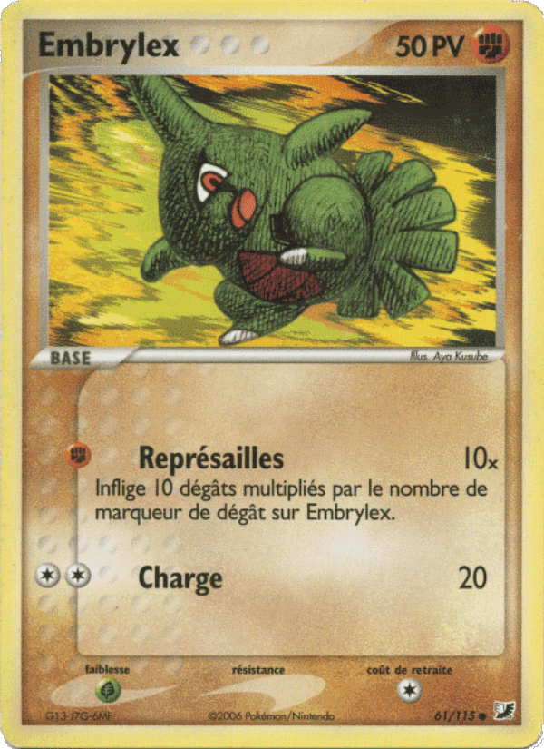 Embrylex, carte 61 de EX Forces Cachées