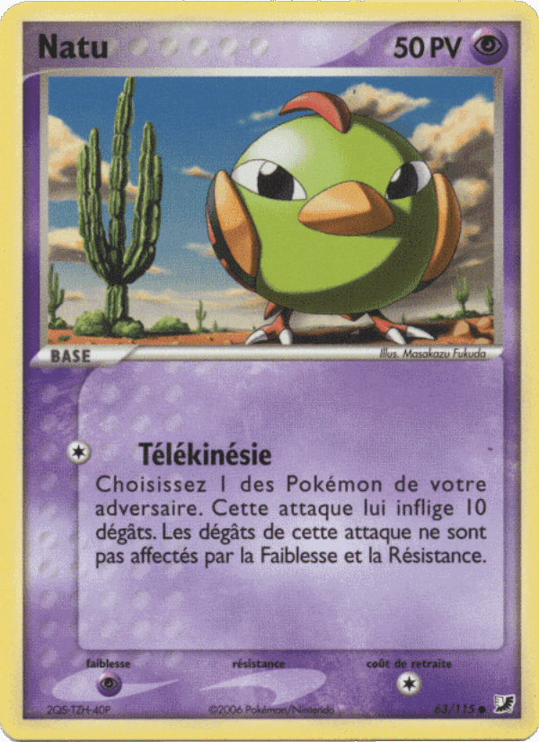 Natu, card 63 from EX Forces Cachées