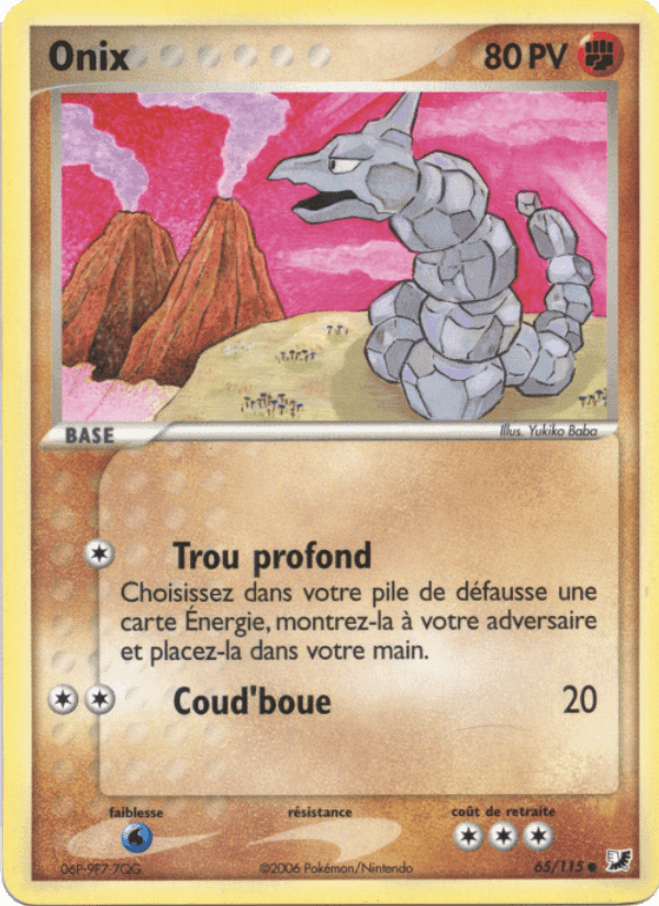 Onix, card 65 from EX Forces Cachées