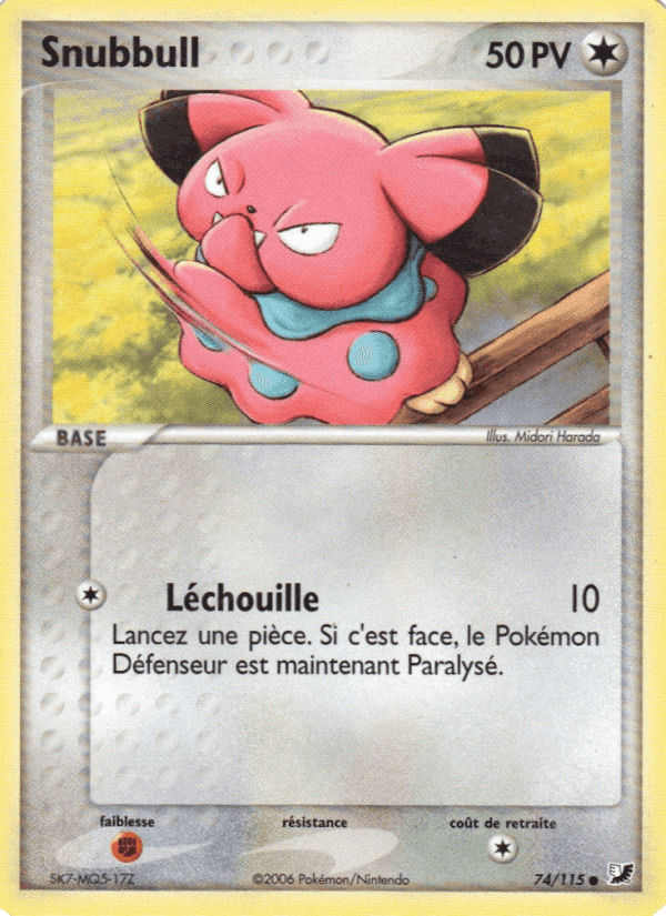 Snubbull, carte 74 de EX Forces Cachées