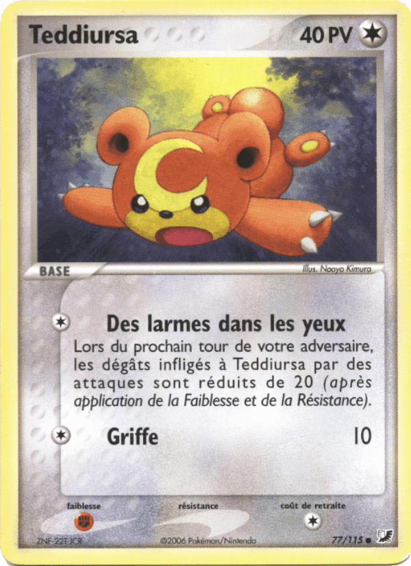 Teddiursa, carte 77 de EX Forces Cachées
