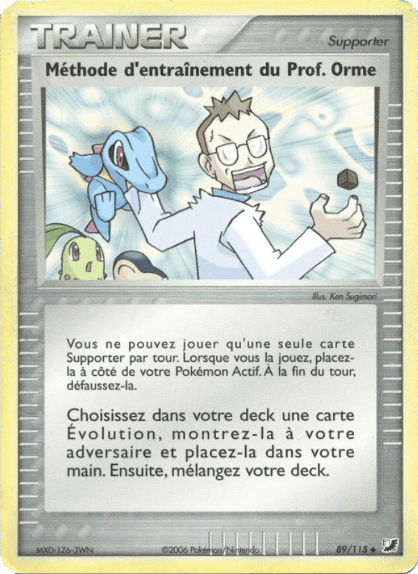 Méthode d'entraînement du Prof. Orme, carte 89 de EX Forces Cachées