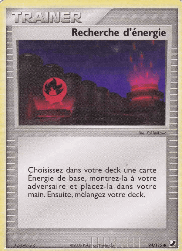Recherche d'énergie, carte 94 de EX Forces Cachées