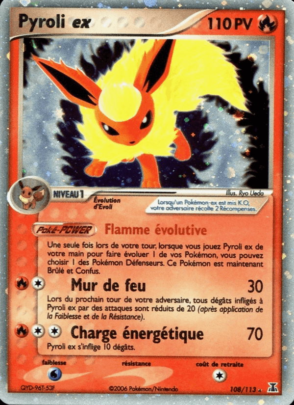 Pyroli ex, carte 108 de EX Espèces Delta