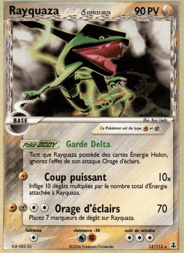 Rayquaza δ, carte 13 de EX Espèces Delta