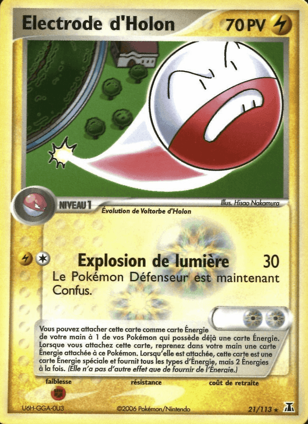 Electrode d'Holon, carte 21 de EX Espèces Delta