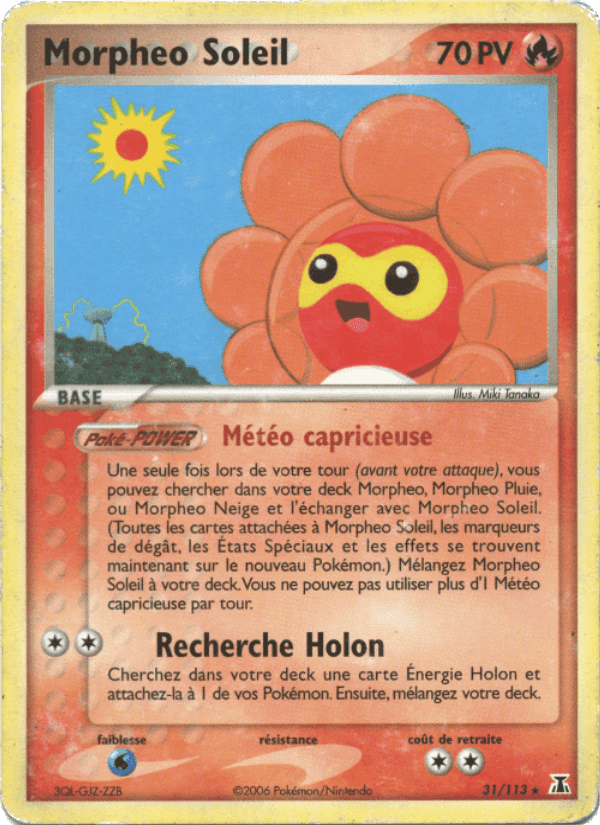 Morpheo Soleil, carta 31 di EX Espèces Delta