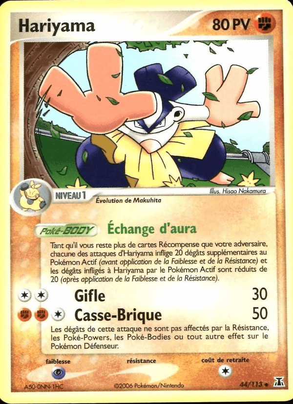 Hariyama, carte 44 de EX Espèces Delta