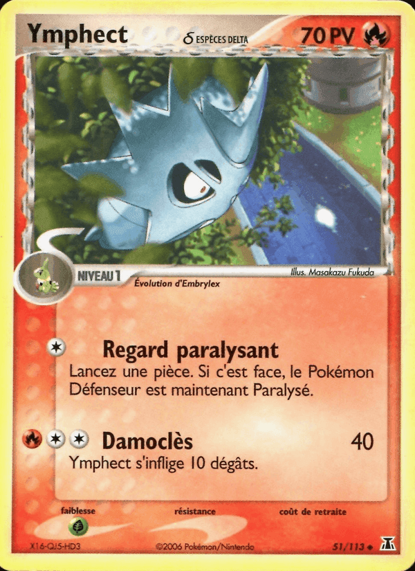 Ymphect δ, card 51 from EX Espèces Delta