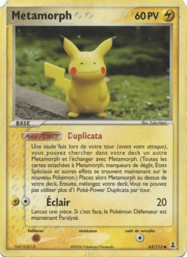 Métamorph, carta 63 de EX Espèces Delta