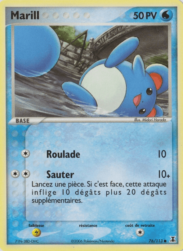Marill, carta 76 de EX Espèces Delta