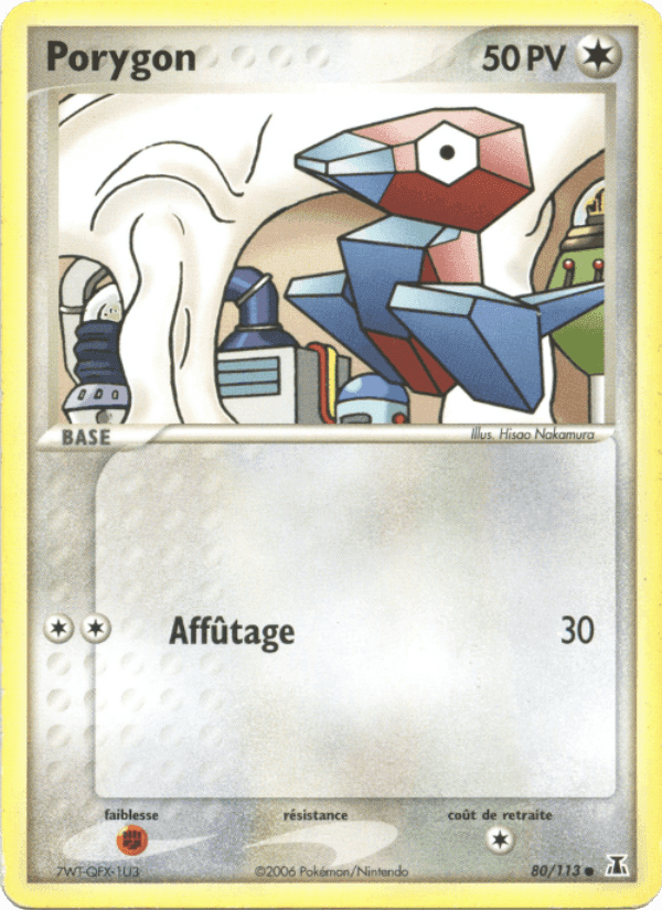 Porygon, carte 80 de EX Espèces Delta
