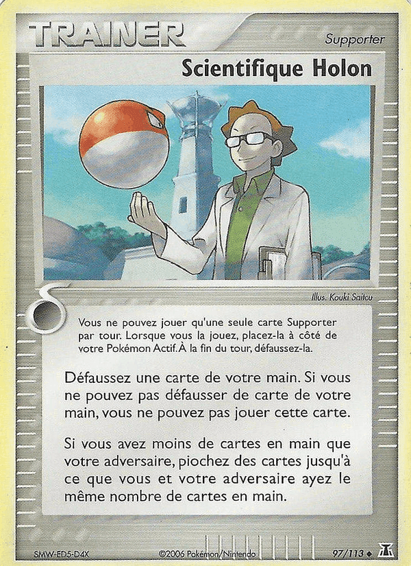 Scientifique Holon, carte 97 de EX Espèces Delta
